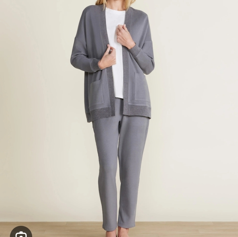 Barefoot Dreams Womens Charcoal Cardigan